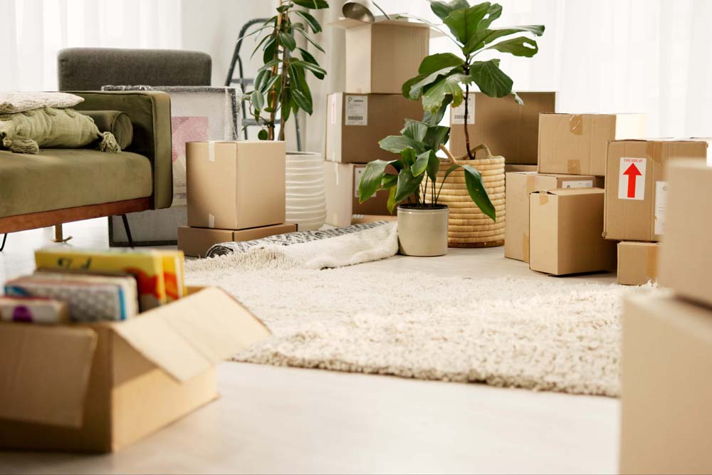 Flyttfirma som packat ihop saker